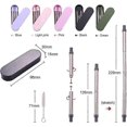 thumbnail image 2 of Hoshen Stainless Steel Portable Telescopic Straw, Two-In-One Detachable Telescopic Straw, Detachable, Reusable Straw With Shell, With Cleaning Brush -, 2 of 5
