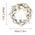 thumbnail image 3 of Imitation Deer Flower Wreath for Front Door Wall Hanging Christmas Farmhouse Decoration, 3 of 9