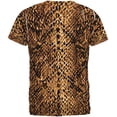 thumbnail image 2 of Halloween Desert Brown Snake Snakeskin Costume All Over Mens T Shirt Multi MD, 2 of 2