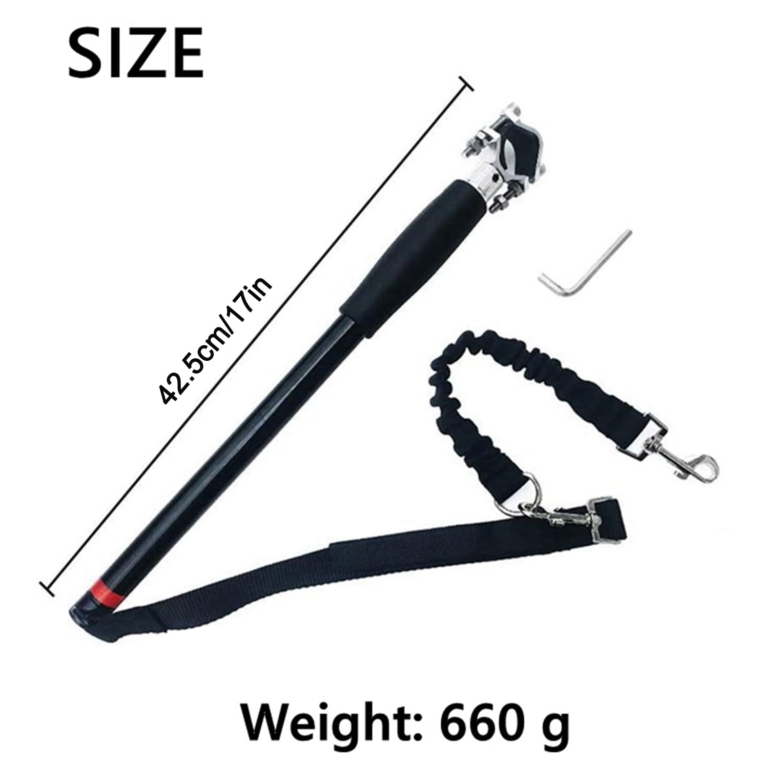 Yammee Dog Bike Leash Easy Installation Removal Hand Free Bicycle Attachment for Outdoor Exercising Cycling Safe with Pets