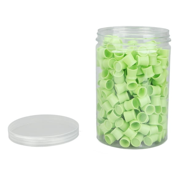 300pcs Tattoo Ink Cups Food Grade Silicone Multipurpose Disposable Tattoo Pigment Cups for Tattoo SuppliesGreen