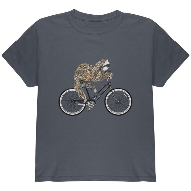 Bicycle Sloth Youth T Shirt