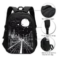 thumbnail image 3 of Disketp Futuristic Moonlit Cityscape Mochila de Viaje Estampada para Laptop con Puerto de Carga USB, Mochila Impermeable para Computadora – Regalo para Hombres y Mujeres, 3 of 7