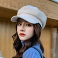 thumbnail image 3 of Happy Date Women Beret Newsboy Hat French Wool Cap Classic Autumn Spring Winter Hats, 3 of 7
