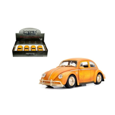 Java Metal Cover - JADA 1:24 DISPLAY - METALS - HOLLYWOOD RIDES - TRANSFORMERS BUMBLEBEE - 1971 VOLKSWAGEN BEETLE BUMBLEBEE (WEATHERED YELLOW) 1 ITEM WITHOUT RETAIL BOX 30452