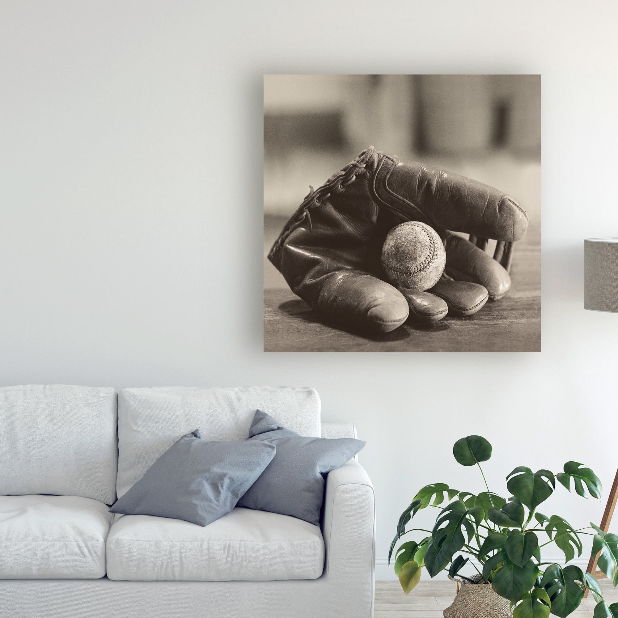Trademark Fine Art 'Baseball Nostalgia I' Canvas Art by Judy B. Messer