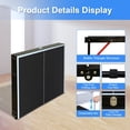 thumbnail image 6 of 4.5FT Outdoor Table Tennis Table, SHINPT Mini Ping Pong Table with Net, Foldable Ping Pong Table with 2 Paddles and 3 Balls, Folding Game Table for Indoor/Outdoor, Table Game for Adults for Backyard, 6 of 8