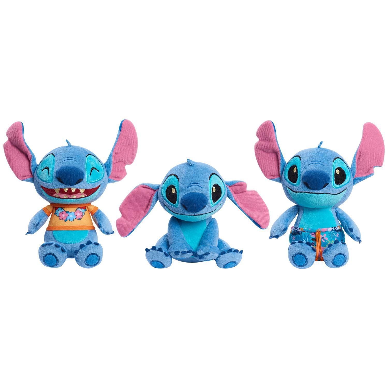 Peluche à Grains Disney Lilo et Stitch de 19 cm (7,5 pouces), Stitch à Oreilles Pendantes