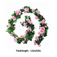thumbnail image 2 of Guirnalda de vid de rosa artificial de 24 cabezas, decoración de folar para fiesta de boda, tela de seda, corona de rosas falsas, rosa Scienceny HA6560-02B, 2 of 6