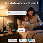 Geeni Switch Duo Double Smart Plug, White, 2 Outlets, Works with Alexa and Google Home