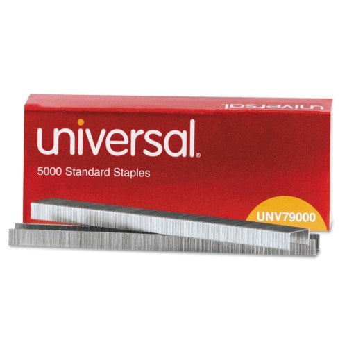 New Universal Standard Chisel Point Staples, 0.25' Leg, 0.5' Crown, Steel, 5,000/Box,Each