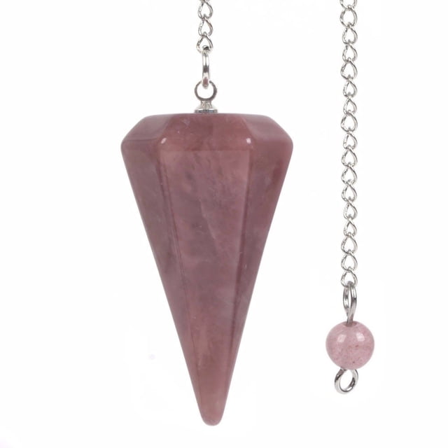 Péndulo Justinstones de cuarzo fresa natural de 3,8 cm