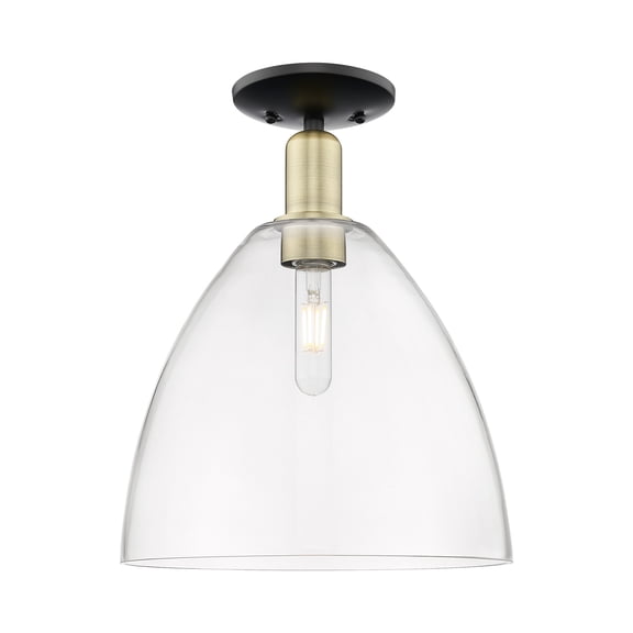 Innovations Lighting 716-1C-BAB-GBD-122 Bristol 12" Wide Semi-Flush Ceiling Fixture -