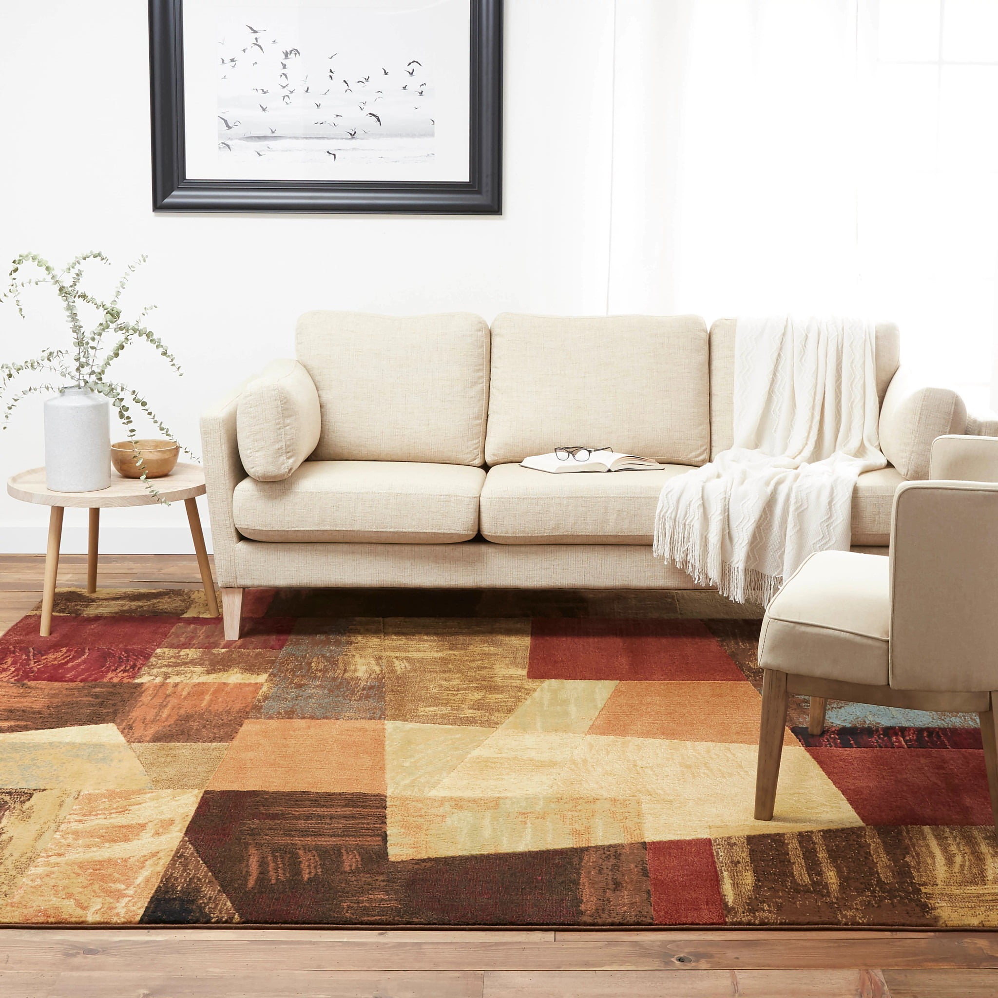 Home Dynamix Catalina Bismark Contemporary Geometric Area Rug, Brown/Beige, 5'3"x7'2"