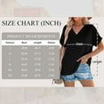 thumbnail image 3 of SHIBEVER Womens Tops Summer Short Sleeve Shirts for Women V Neck T Shirts for Women Black Casual Tunic Tops for Women Loose Fit L, 3 of 8