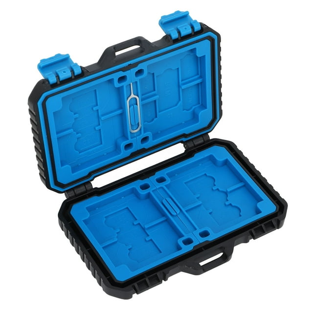 Memory Card Case Holder, Professional Waterproof Holder Storage For 27 Cards Capacity,with Card Pin Memory Card Storage Box For Daily