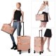 thumbnail image 2 of Byootique Rolling Makeup Case 2in1 Cosmetic Train Case Storage Box Lock Artist, 2 of 11