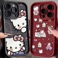 thumbnail image 2 of Sanrio funda de Hello Kitty para Samsung Galaxy, S23, S22, S21 Ultra Plus, S20 FE, A54, A53, A52, A52S, A51, A50, A50S, A34, A33, A32, 5G, 4G, 2 of 4