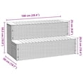 thumbnail image 2 of vidaXL Hot Tub Step Black 100x50x50.5 cm Poly Rattan and Solid Acacia, 2 of 5