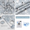 thumbnail image 2 of Fsddascl Blue Christmas Blackout Curtains for Bedroom/Living Room, Thermal Insulated Kitchen Curtains, Xmas Snowflake Snowman Grommet Darkening Window Treatment Drapes 42"x63"x2, 2 of 6