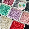 thumbnail image 3 of XmhyTop-A 50Pcs Beads Resin Disc Beads Spacer Beads Abacus Beads Craft Beads for DIY Bracelet Earring Necklace Jewelry Making-Black, 3 of 4