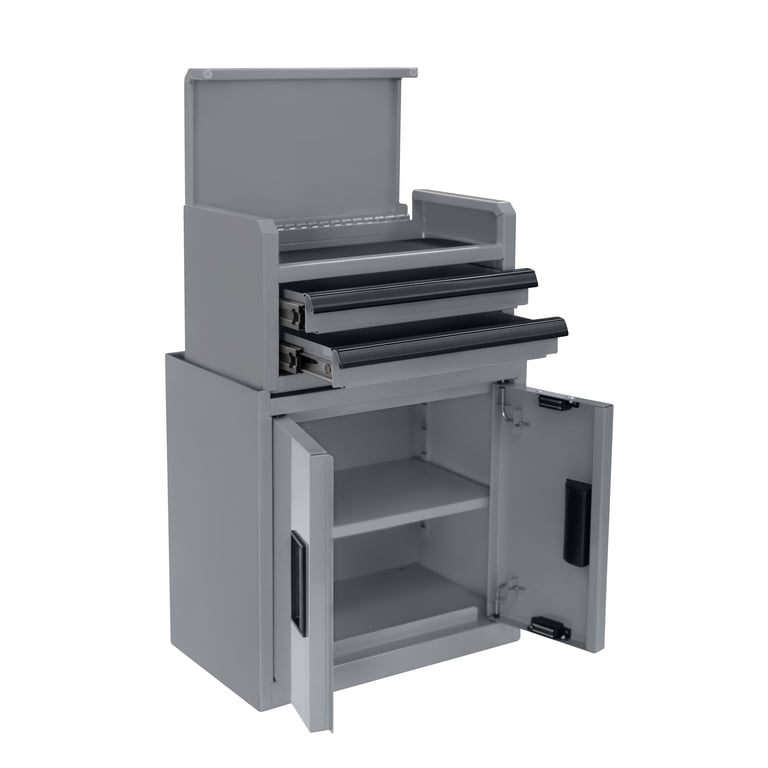 Hyper Tough Mini 10-inch 2-Drawer Steel Toolbox, Gray - Walmart.com