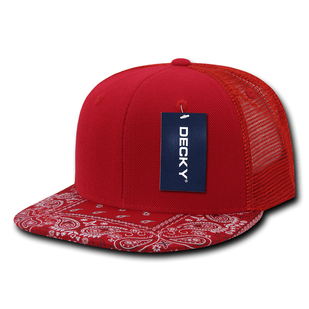 Decky DECKY Bandana Print Trucker Hat Hats Cap Caps Snapback For Men