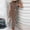 Coffee, variant on Women's Striped Dress, Summer Round Neck Sleeveless Striped Solid Color Casual Dress Flowy Sundress Ideal for Daily Wear, Beach Vacation & Party