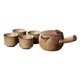 thumbnail image 3 of Tetera de cerámica con taza de té con mango lateral, tetera rústica, tetera de arcilla para senderismo, cocina, restaurante, hogar y exteriores, 3 of 9