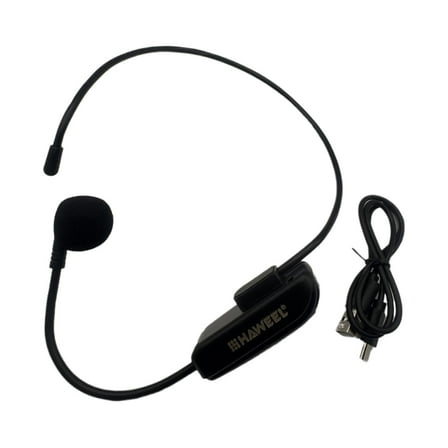 HAWEEL FM Microphone Wireless Headset Small Amplifier Head-Worn Microphone