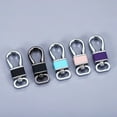 Classic Metal Keychain Individuality Leather Key Chains Holder Spring