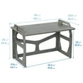 thumbnail image 2 of ECR4Kids Wooden StudyStation Student Writing Desk, Montessori Furniture, Grey Wash, 2 of 9