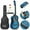 Blue, variant on SONGMY 38" Wooden Acoustic Guitar, Blue with Gig Bag, Kids Musical Gift, Full Size Acoustic Guitar for Beginners