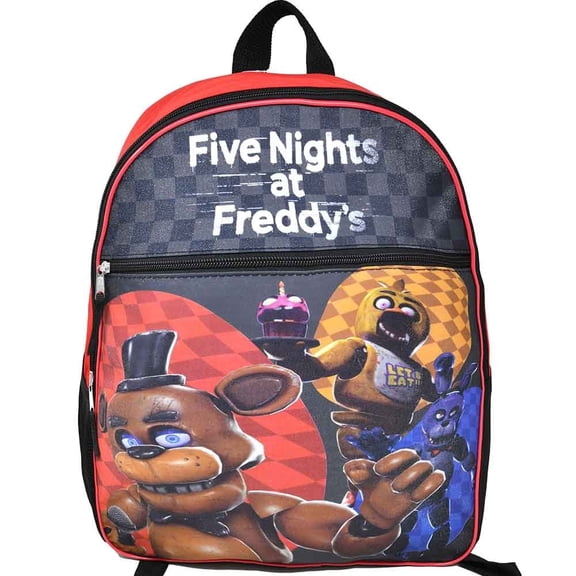 Bioworld Five Nights At Freddys 16" inches Backpack with 1 Front Pocket