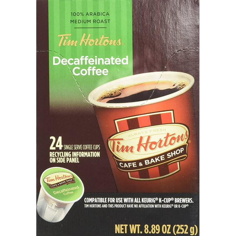  Tim Hortons Decaf, Medium Roast Coffee, Single-Serve K