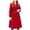 Red, variant on Women Woolen Coat Long Cape DoubleBreasted Hooded Wool Coat Casual A-Line Wool Trench Coat Peacoat with Belt