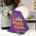 thumbnail image 6 of SKYSONIC Mardi Gras Kitchen Towel 18"x28" Set of 6,Super Soft Absorbent Hand Towel Tea Towel Tableware Cleaning Rag for Kitchen, Hotel, Bathroom, 6 of 7