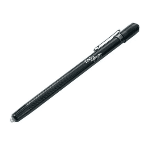 Streamlight LED Penlight Flashlight Stylus 65018 11 Lumens Black Aluminum Pocket Clip 6.21"
