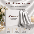 thumbnail image 6 of Mulberry Silk Pillowcase for Hair and Skin Made in USA, 22 Momme Zippered Grey Silk Pillow Cases Standard Size, Highest Grade 100% Silk, Anti Aging, Anti Acne, 1 Pc 20"x26", 6 of 7