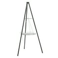 thumbnail image 2 of Campfire Tripod Grill, Adjustable Height BBQ Grill Grate for Cooking Over Fire, Firepit Cooking Rack, Black, 2 of 11