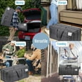 thumbnail image 4 of ORUYROP 10 Pack Moving Bags w/Backpack Straps, Moving Supplies, Moving Boxes, College Packing Storage Boxes with Lids Alternative, Heavy Duty, Extra Large, Sturdy Handles, Zippers (Windowpane,, 4 of 6