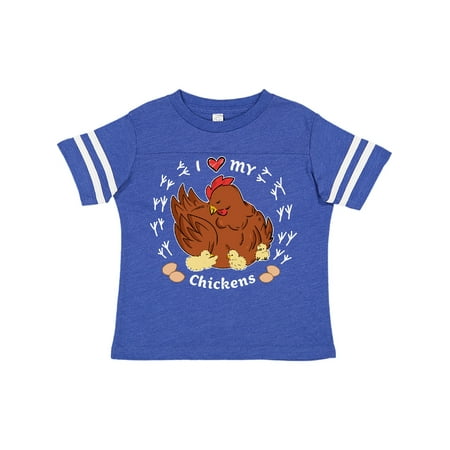 

Inktastic Chicken Design I Heart My Chickens Gift Toddler Boy or Toddler Girl T-Shirt