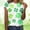 #Mint Green, variant on GILIGEGE Womens St Patricks Day Shirt Women's T-Shirts Short Sleeve Lucky Charms Shirt Cute Tees for Saint Patricks Day Green Clover Irish Gift Top Lucky Irish Shamrock Graphic Tees Tops Crewneck