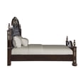 thumbnail image 4 of New Classic Maximus 4-PC Wood Queen Bedroom Set with Chest in Madeira Brown, 4 of 18
