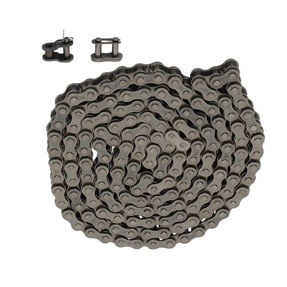 SHZAITOR #35 Roller Chain 160 Links 5 Feet with 2 Connecting Links and 1 Offset Links Fit for Go Kart and Mini Bike