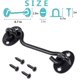 thumbnail image 4 of 2 Pack 6'' Barn Door Lock Heavy Duty Solid Thicken Stainless Steel Gate Latch, Cabin Hooks and Eye Latch with Mounting Screws, 4 of 5
