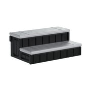 Kojem SPA Step for Hot Tub Outdoor Indoor SPA Slip-Resistant w/ Storage Grayish