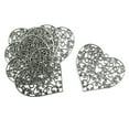 thumbnail image 5 of perfeclan 4x6 Pcs Tibetan Extra Large Filigree Heart Necklace Pendants Charms, 5 of 9