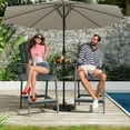 thumbnail image 2 of Kojooin Set of 2 Tall Adirondack Bar Chairs – Outdoor Barstools with High Back, Connecting Tray, Bar Height for Patio, Deck, Balcony, Backyard, 2 of 8