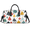 Bronze, variant on Tropical Pineapple Gym Bag for Women Men, Travel Duffle Bag Lightweight Waterproof Carry on Weekender Overnight Tote for Dance Cheer Sport, Hawaiian Pineapple